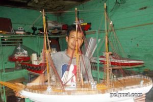 Miniatur Kapal Bikinan Warga Pelaihari ini Sudah Dipasarkan di Berbagai Daerah di Indonesia